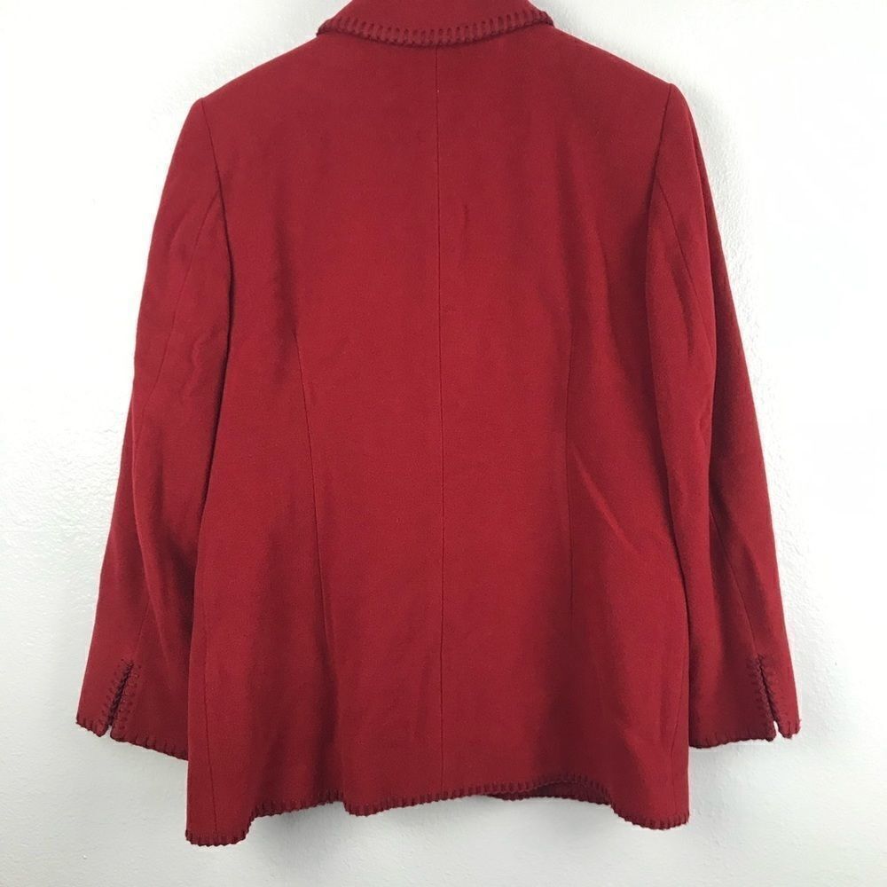 Tribal Women’s Wool Blend Red Coat Size 8 - Picture 2 of 14